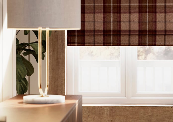 Highland, Mulberry - Roman Blind - Image 5